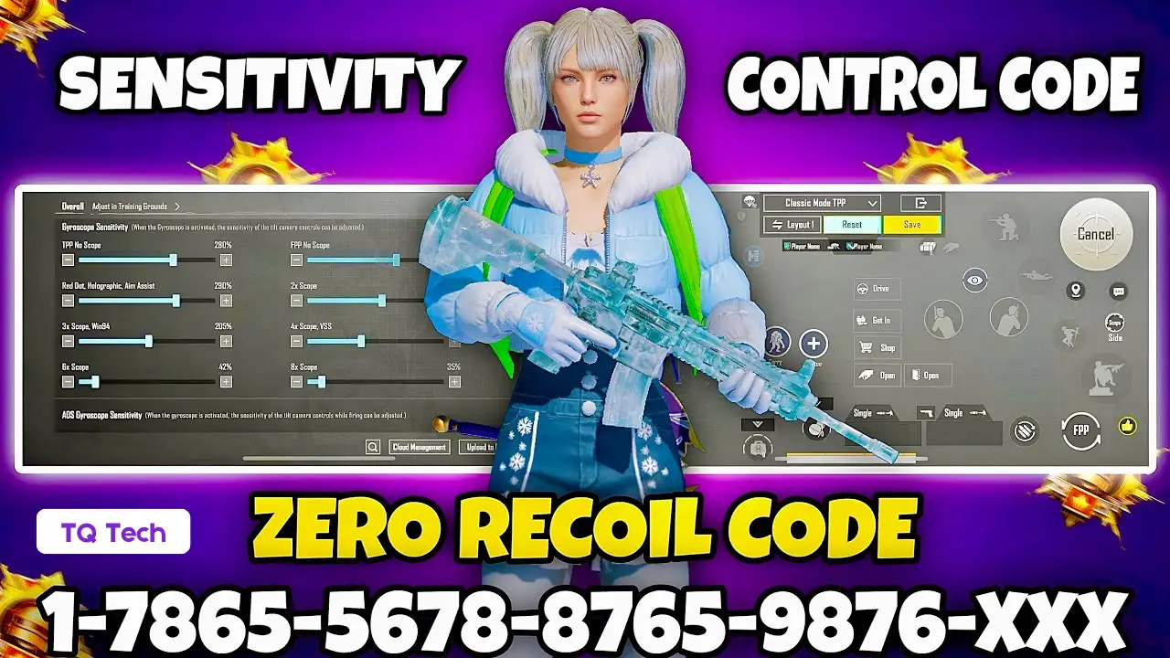 Best BGMI & PUBG Sensitivity Settings for Zero Recoil (3.8 Update)