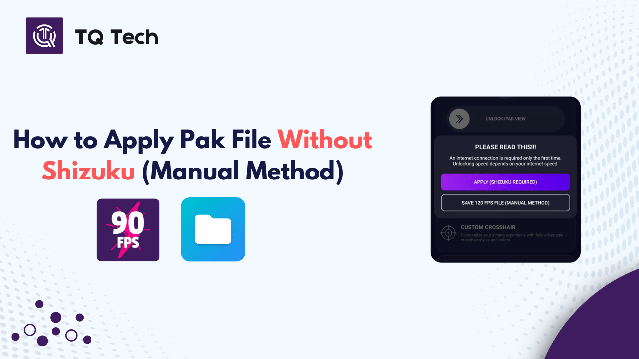 How to Apply Pak File Without Shizuku (Manual Method)